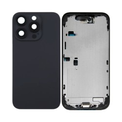 Tampa Traseira+Frame+Flex+Vibrator Apple iPhone 16 Pro Max com  Wireless Charge+Flashlight Flex Preto